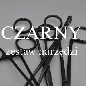 Kolorowy zestaw szczypiec - czarny